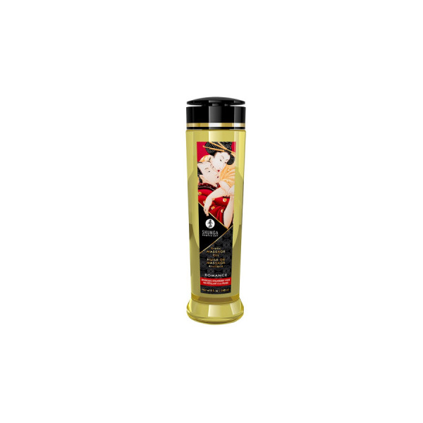 Huile de massage aphrodisiaque fraise vin pétillant 240ml 